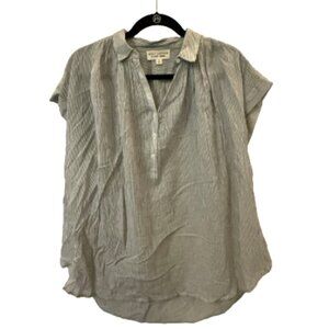 Nili Lotan Linen Striped Top – Size XS